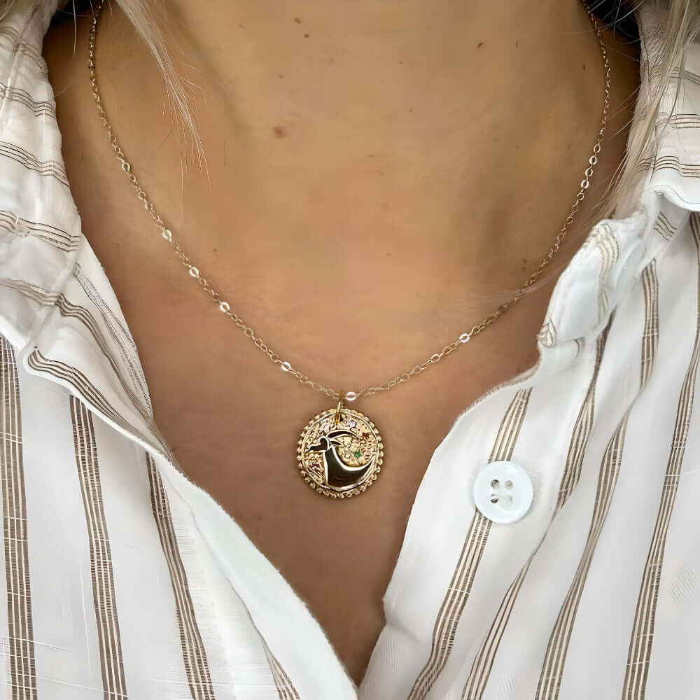 Zodiac Medallion Necklace